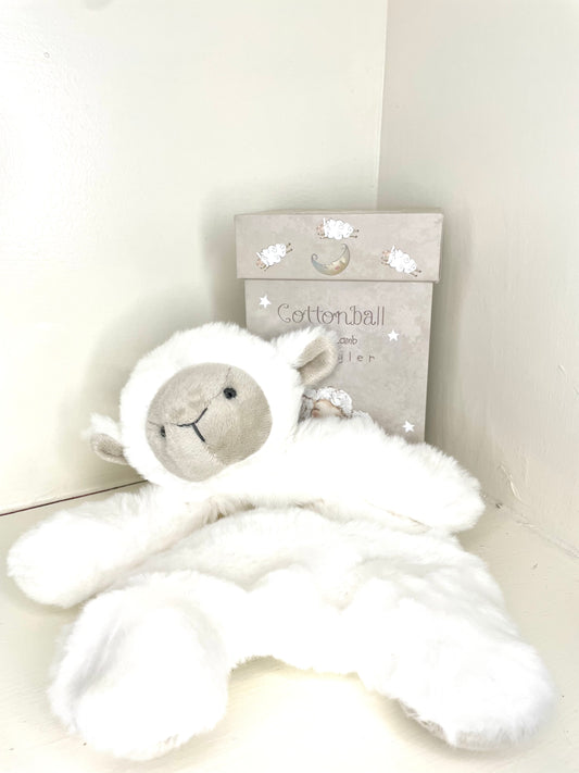 Boxed Cottonball the Lamb Snuggler