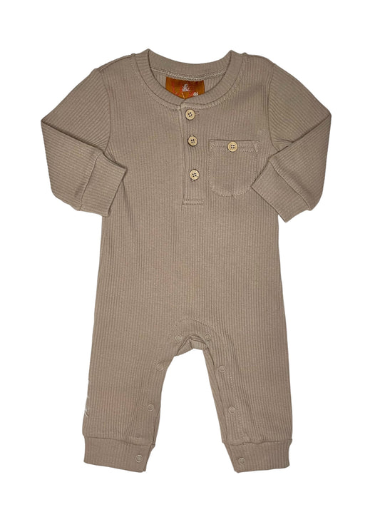 Millie Jay Boys Landon Romper - Mocha