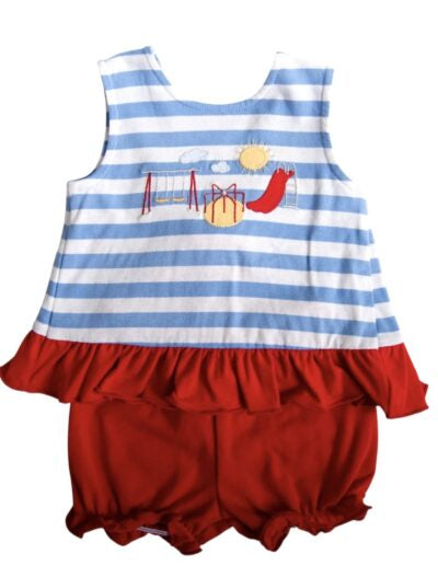 Three Sisters Playground Tie Bloomer Set