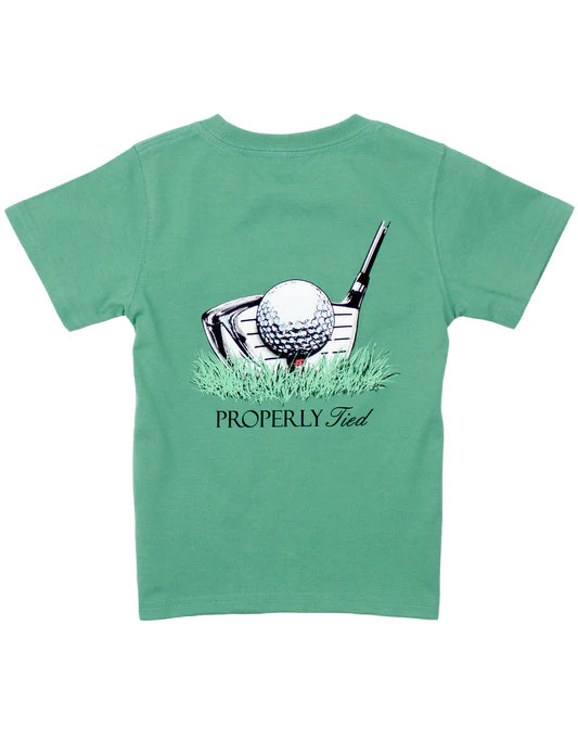 Properly Tied Boys Driver Tee - Ivy