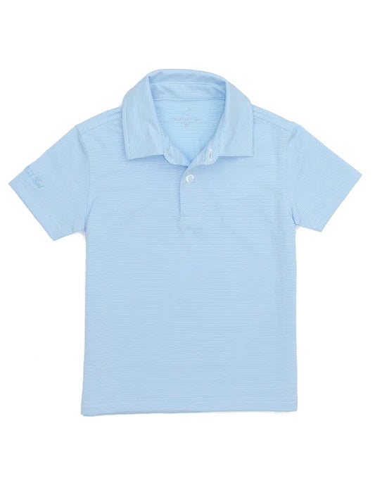 Properly Tied Polo Powder Blue Stripe
