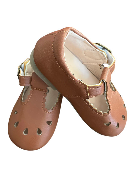 Mary Jane Style Shoes - Brown